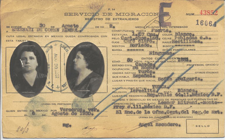 Zimbul Mandel Cohen Eskenazi de