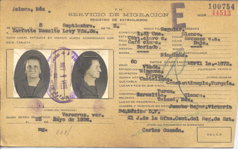 Mazalto Levy Vda. de Zarfatte