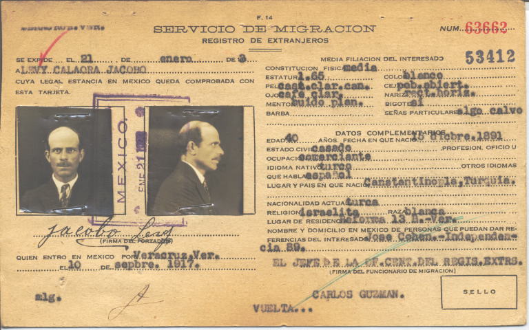 Jacobo Levy, Calaora