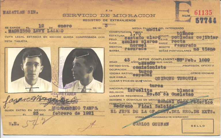 Lázaro Magrisso, Levy