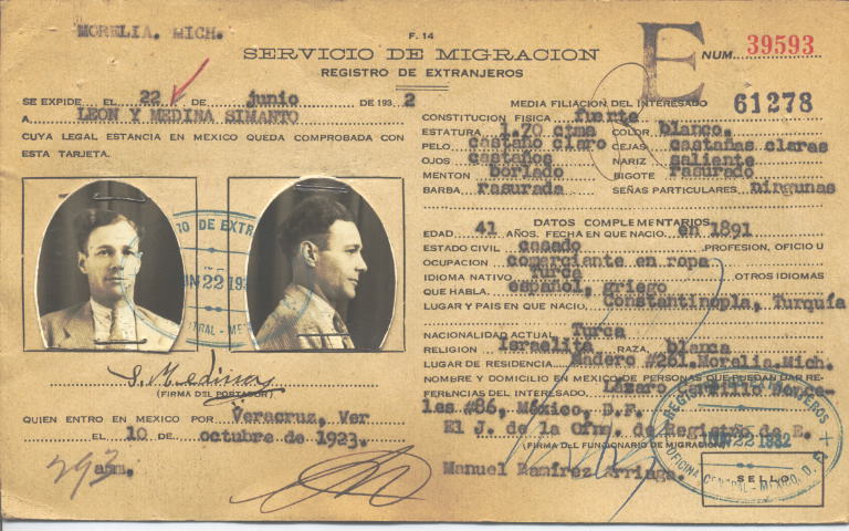 León Medina, Simanto