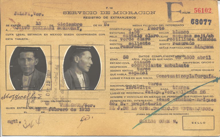 Mordohay Ojalvo, Eskenaci