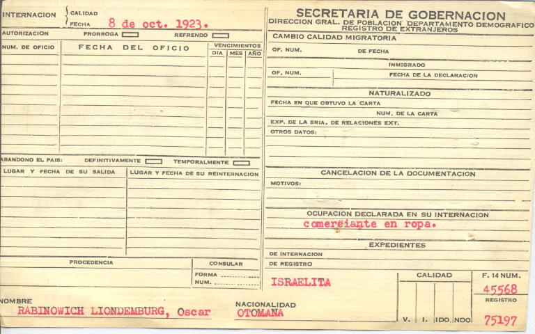 Oscar Rabinowich Liondemburg