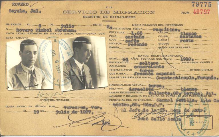 Abraham Rovero, Zimbol