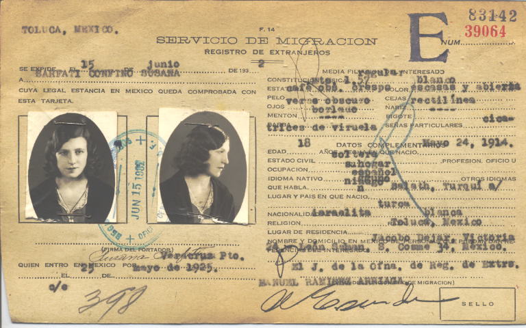 Susana Sarfati, Confino