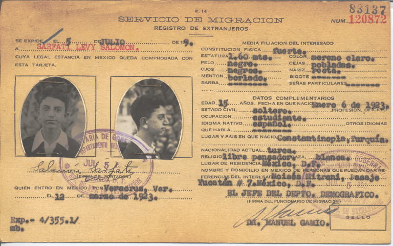 Salomón Sarfati, Levy