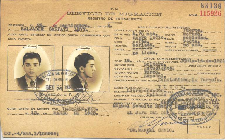 Salvador Sarfati, Levy