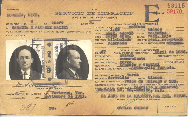 Máximo Saranga,y Alcabez