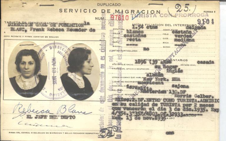 Rebeca Heimbeinder de Blanc Frank