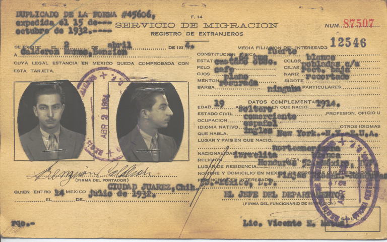 Benzion Calderón Manes