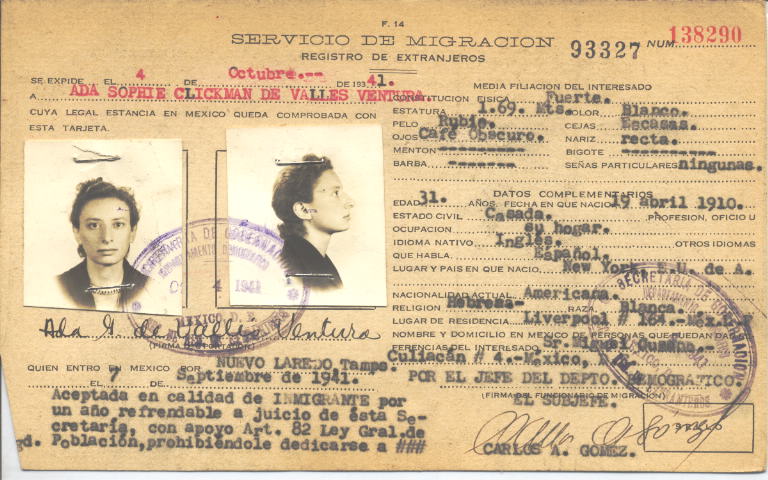 Ada Sophie Clickman de Valles Ventura