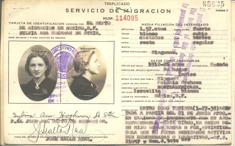 Sylvia Ana Hochman  de Stein