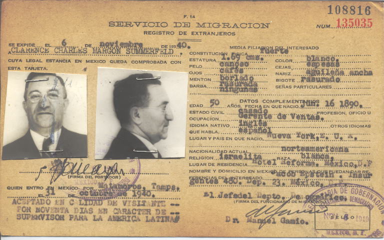 Clarence Charles Margon  Sommerfeld