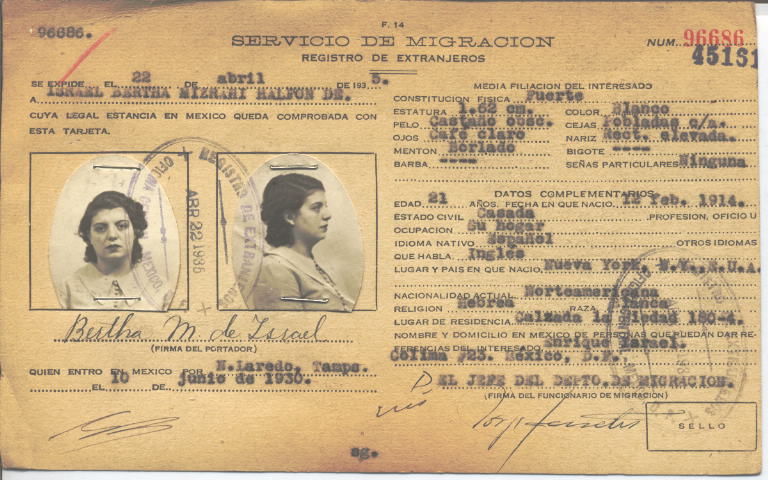 Bertha Mizrahi Halfon de Israel