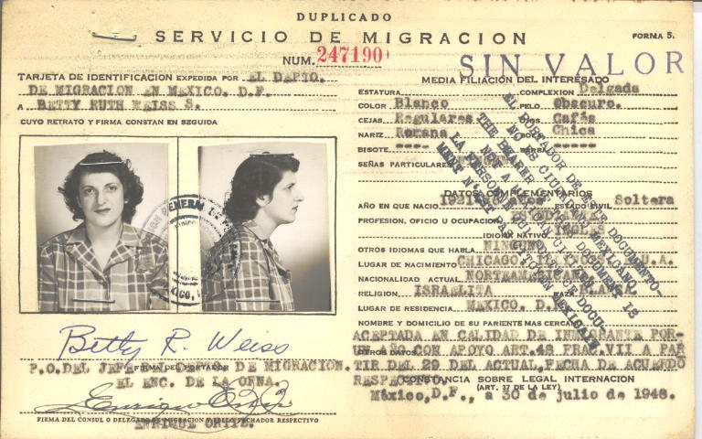 Betty Ruth Weiss S.
