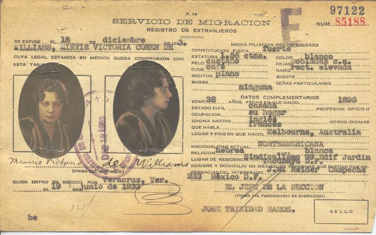 Minnie Victoria Cohen de Williams