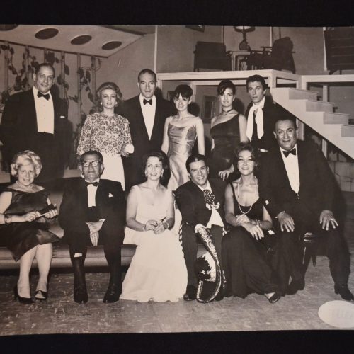 Bertha Moss con celebridades del cine mexicano