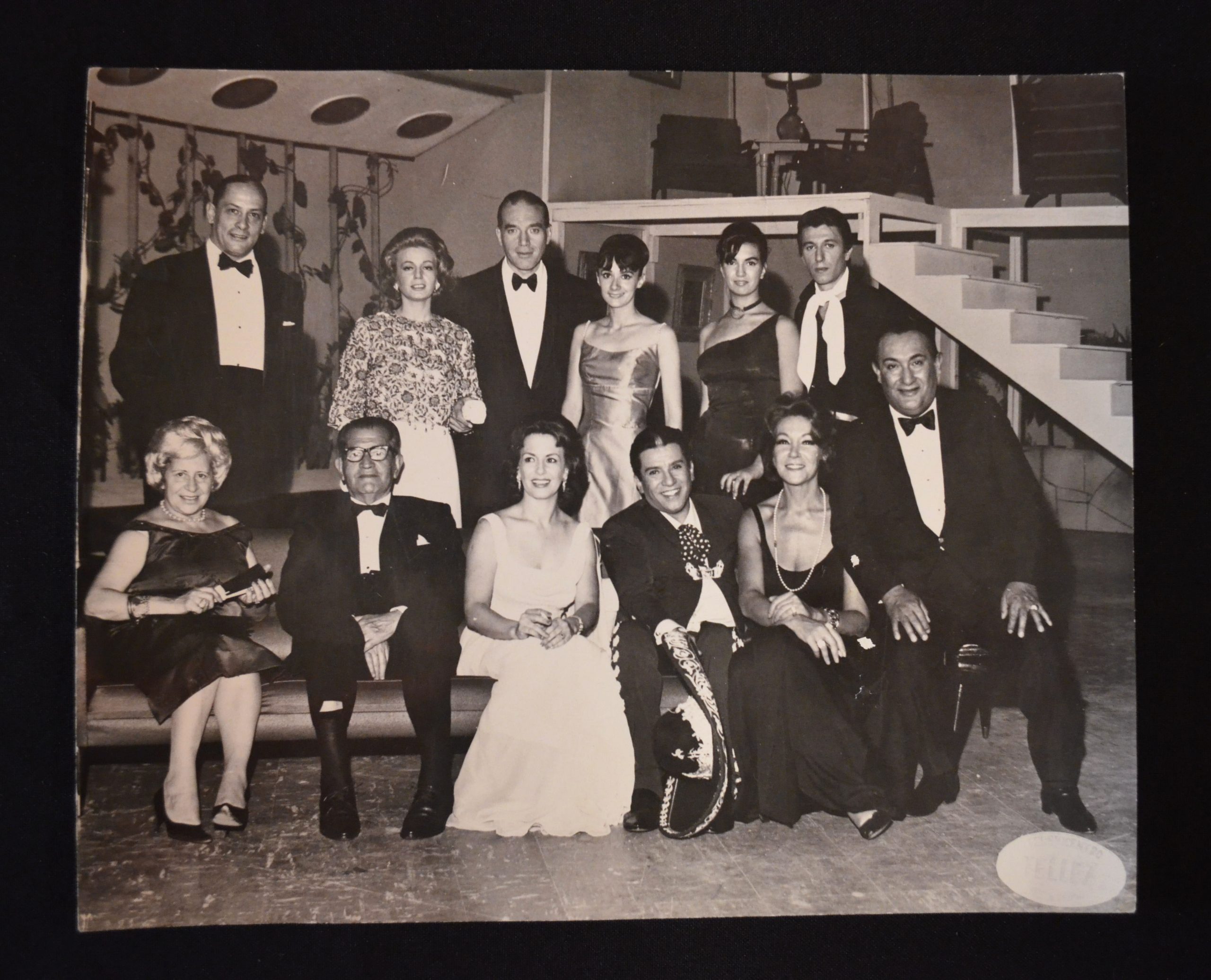 Bertha Moss con celebridades del cine mexicano