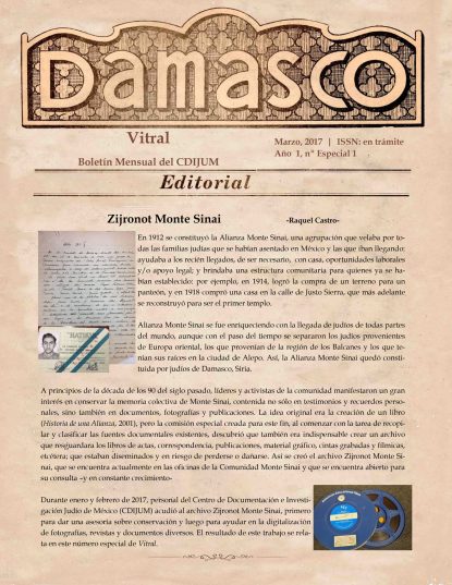 Año 1, nº Especial 1