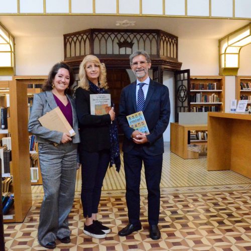 La Dra. Tessy Schlosser, la Dra. Silvia Hamui Sutton y el Arq. Ezra Cherem fueron los encargados de presentar oficialmente la cuarta edición de la FILJU.